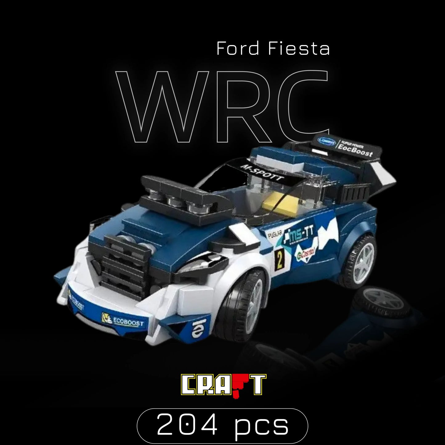 M-Sport Ford Fiesta WRC (204 pçs) - Brics Craft