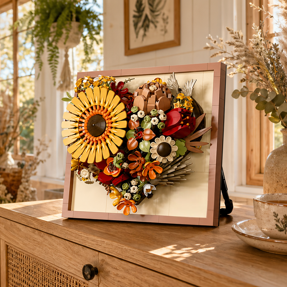 Moldura Floral 3D - Girassol (727 peças)