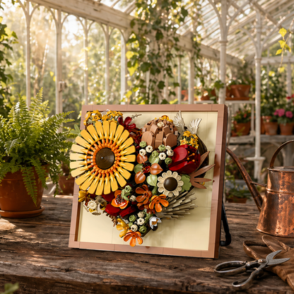 Moldura Floral 3D - Girassol (727 peças)