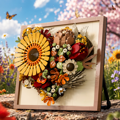 Moldura Floral 3D - Girassol (727 peças)