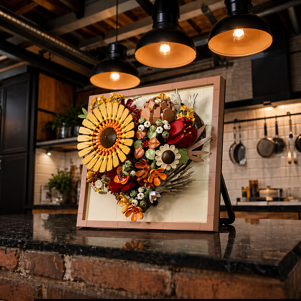 Moldura Floral 3D - Girassol (727 peças)