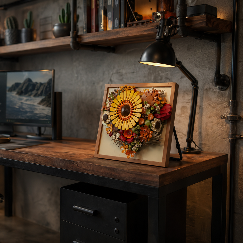 Moldura Floral 3D - Girassol (727 peças)