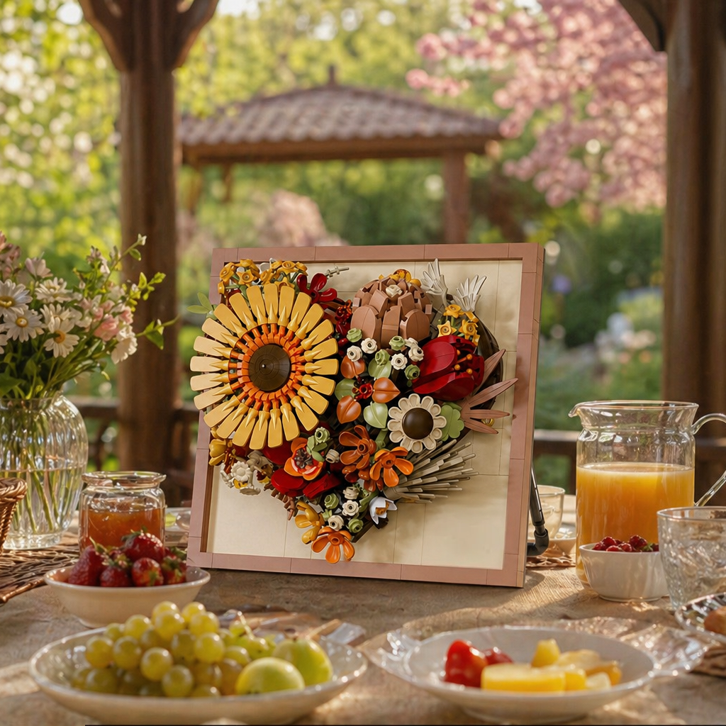 Moldura Floral 3D - Girassol (727 peças)
