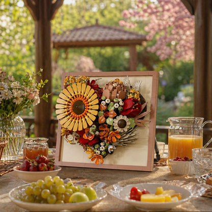 Moldura Floral 3D - Girassol (727 peças)