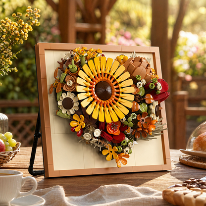 Moldura Floral 3D - Girassol (727 peças)
