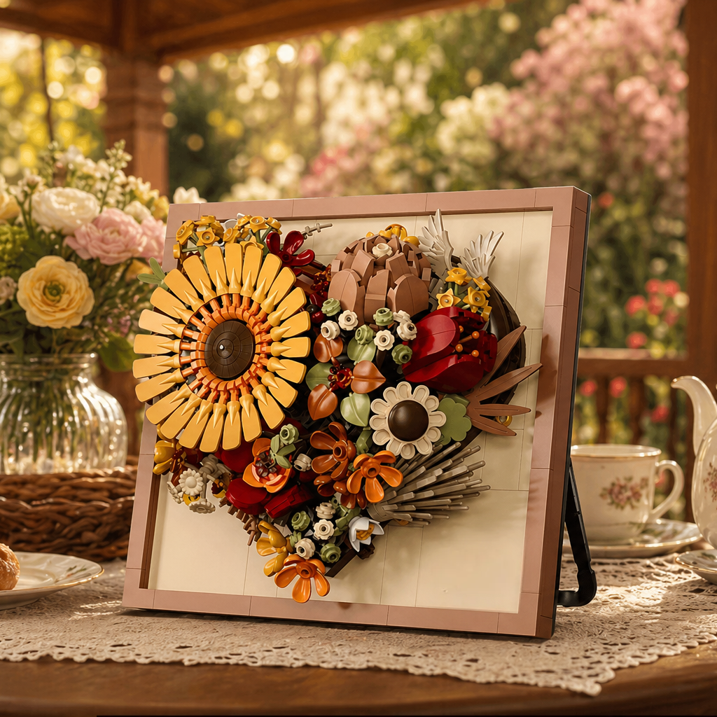 Moldura Floral 3D - Girassol (727 peças)