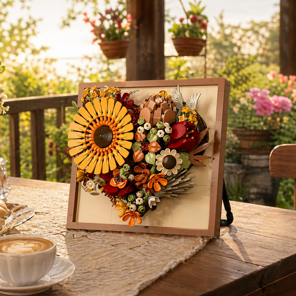 Moldura Floral 3D - Girassol (727 peças)