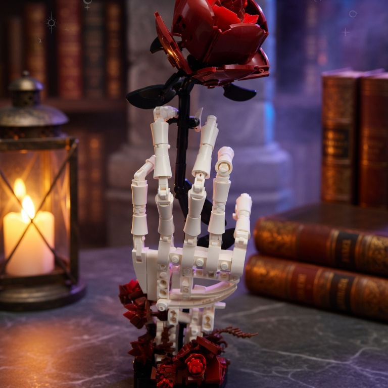 Mão de Esqueleto com Rosas (357 peças)
