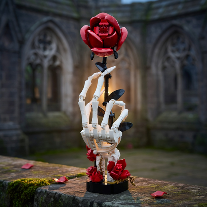 Mão de Esqueleto com Rosas (357 peças)