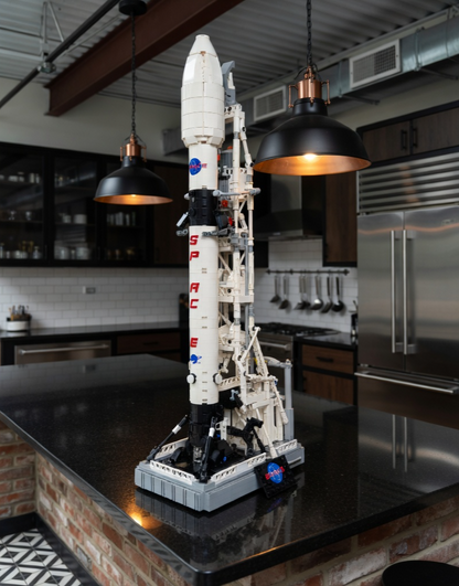 Foguete Espacial X do Programa de Aterrissagem na Lua (869 peças)