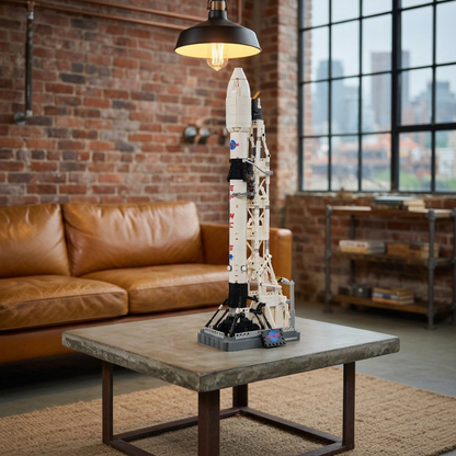 Foguete Espacial X do Programa de Aterrissagem na Lua (869 peças)