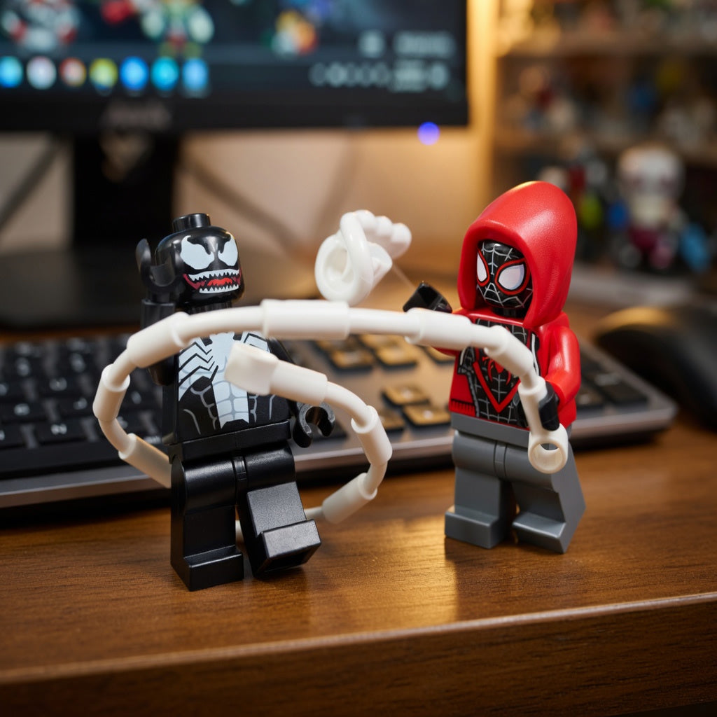 Armadura de Robô Venom vs. Miles Morales (134 peças)