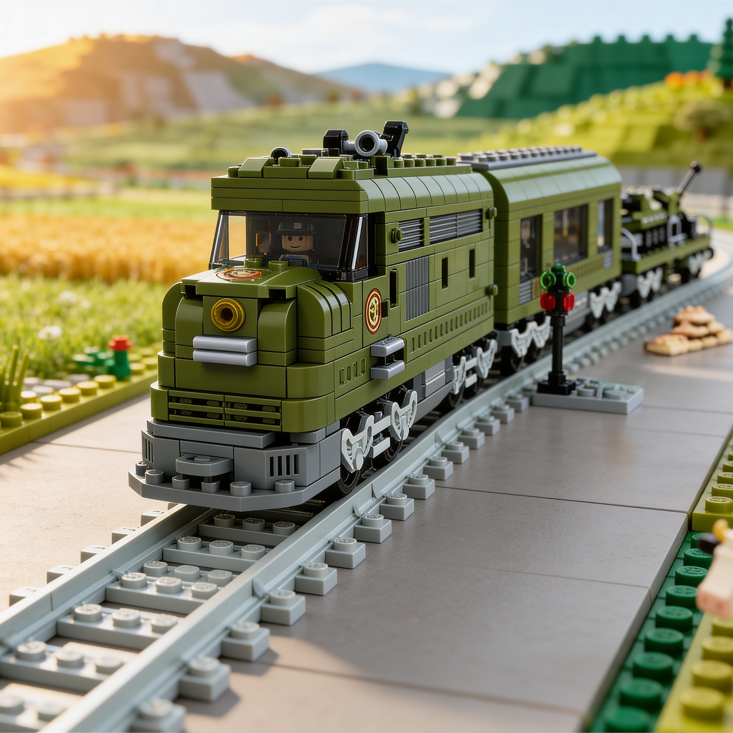 Trem Militar de Transporte (764 peças)