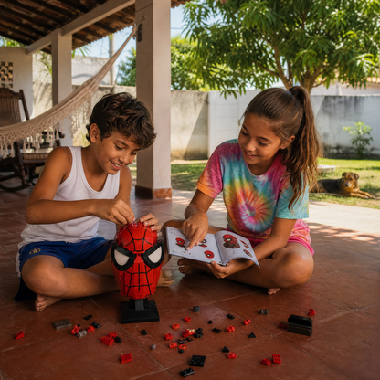 Máscara do Homem-Aranha (487 peças)