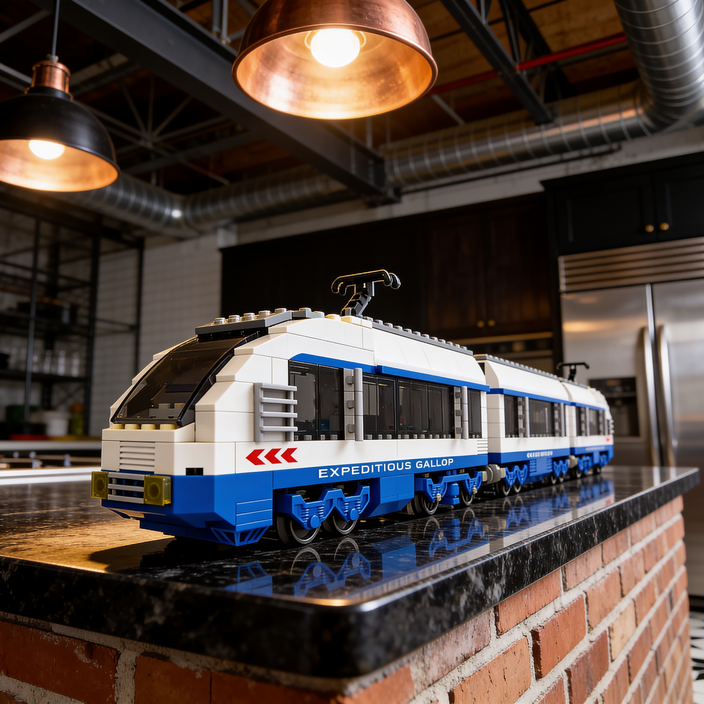 Trem Ferroviário Urbano (681 peças)