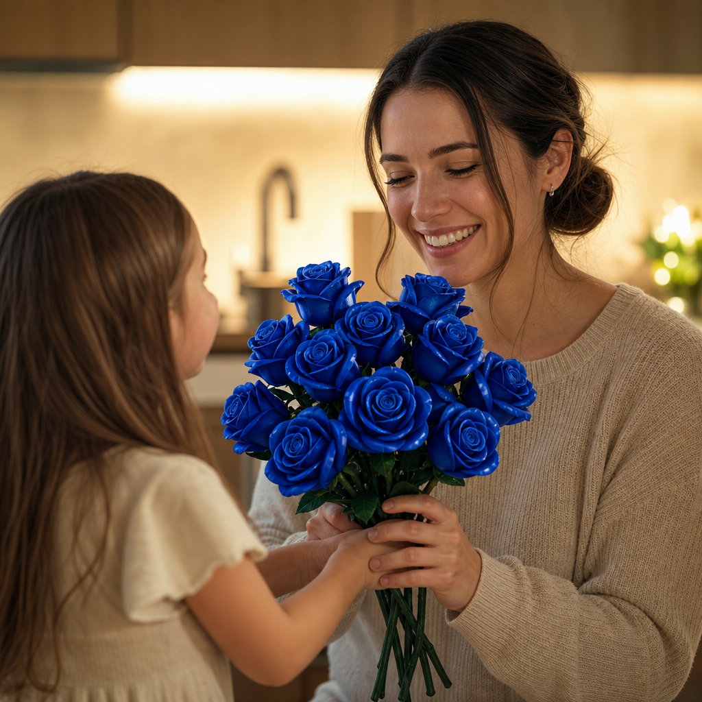 Buquê de Rosas Azuis (608 peças)