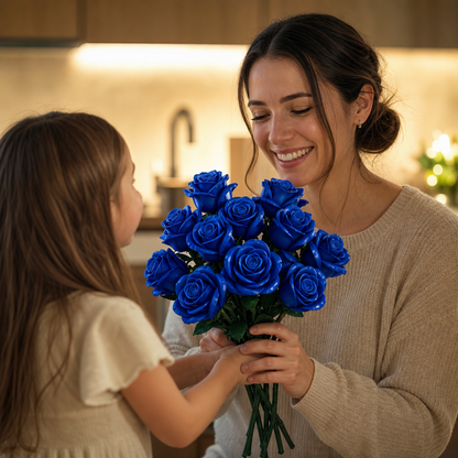 Buquê de Rosas Azuis (608 peças)