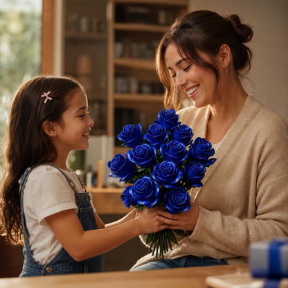 Buquê de Rosas Azuis (608 peças)