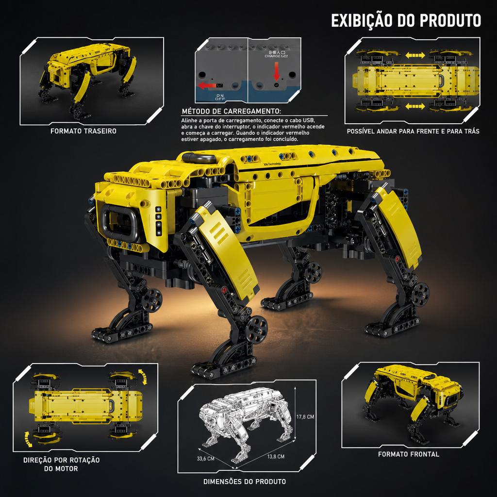 Cão Robô de Potência (936 peças)