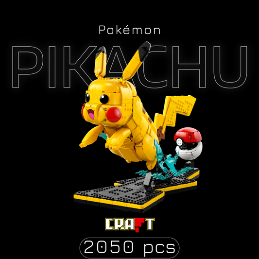 Pokémon - Pikachu e Pokebola (2050 peças)
