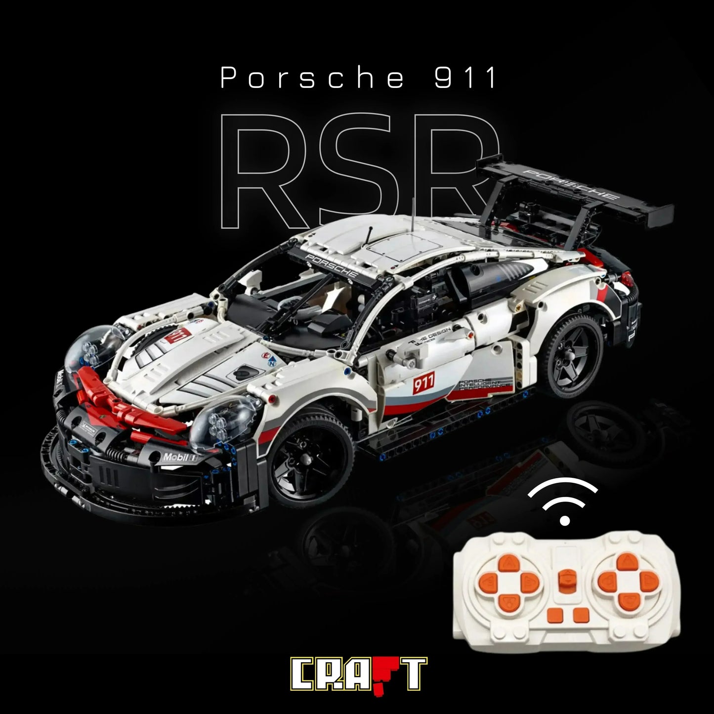 Porsche 911 RSR (1580 pcs) OFF - Brics Craft