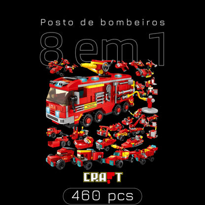 Posto de Bombeiros (8 em 1) - Brics Craft