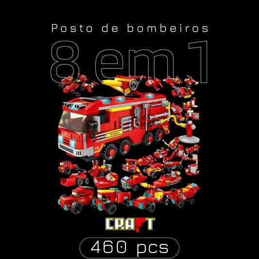 Posto de Bombeiros (8 em 1) - Brics Craft