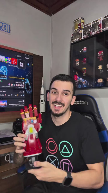 Manopla de Nanotecnologia do Tony Stark (675 peças)