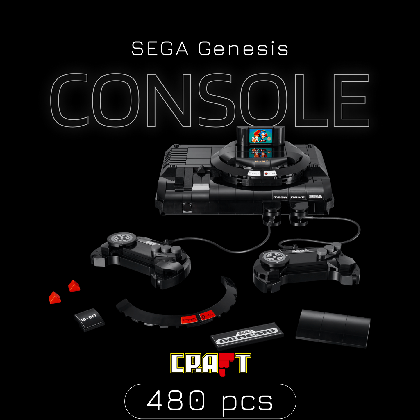 SEGA Genesis - Console (480 peças)