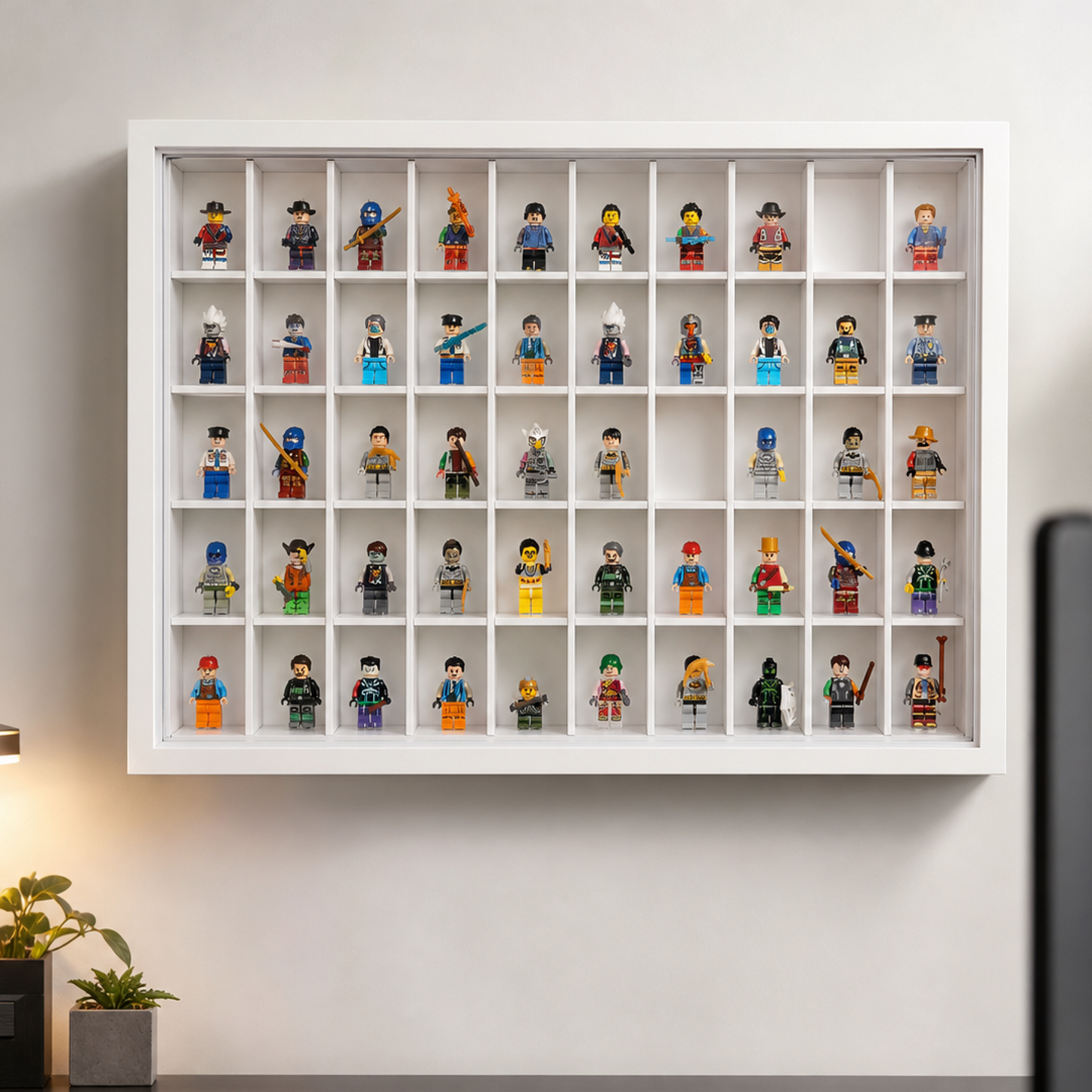Expositor de Acrílico - 50 Minifiguras