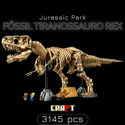 Fóssil do Tiranossauro Rex - Jurassic Park (3145 peças)