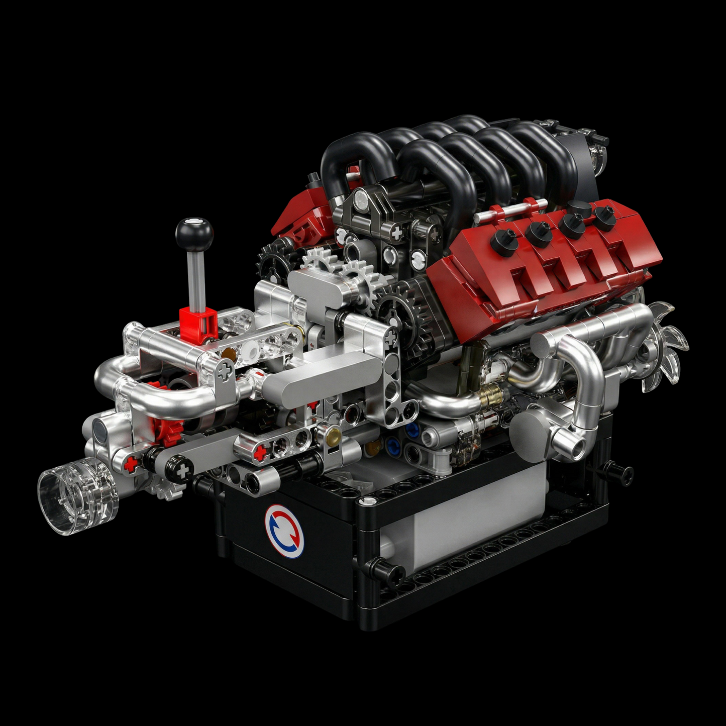 Motor com Transmissão V8 (787 peças)