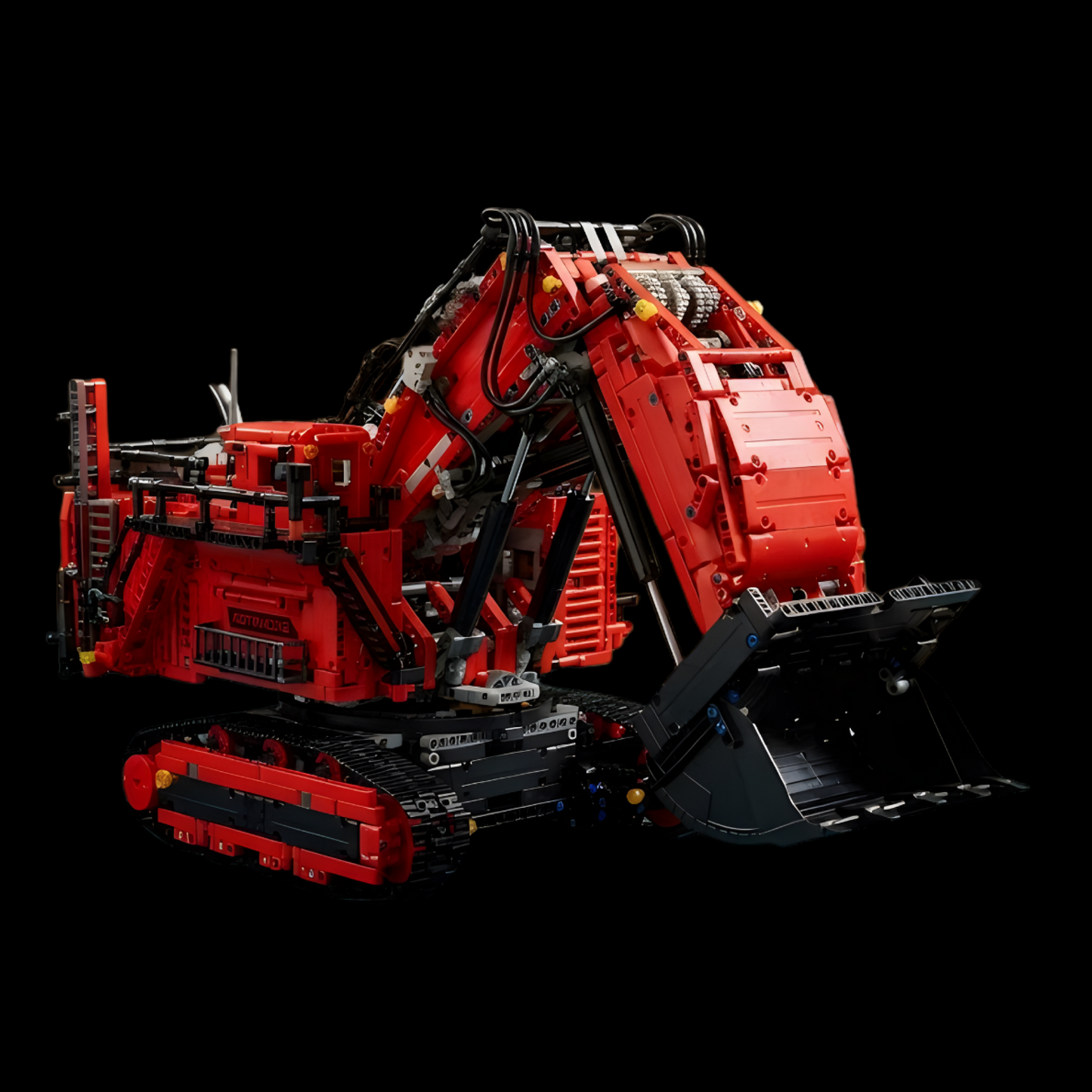 Escavadeira - Liebherr R 9800 Vermelha (4767 peças)