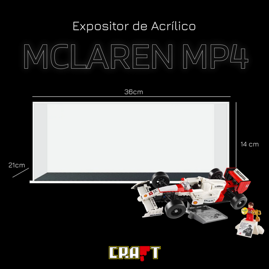 Expositor de Acrílico para a McLaren MP4 de Ayrton Senna