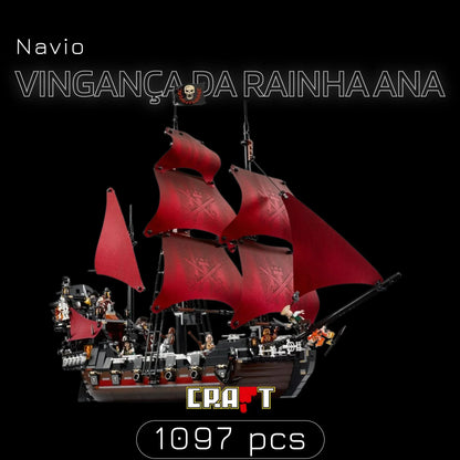 (25% OFF) Navio Vingança da Rainha Ana (1097 peças)
