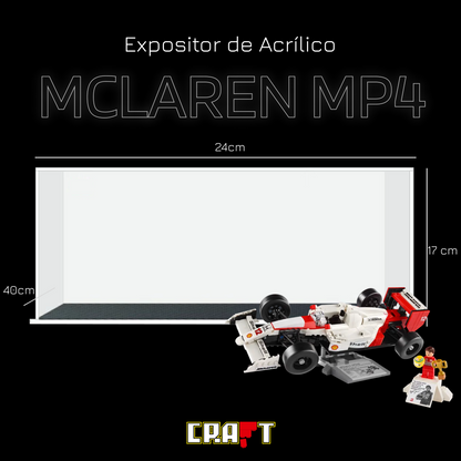 Expositor de Acrílico para a McLaren MP4 de Ayrton Senna