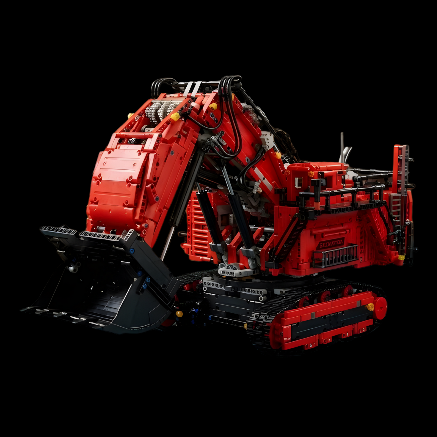 Escavadeira - Liebherr R 9800 Vermelha (4767 peças)