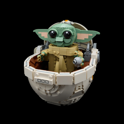 Baby Yoda no Carrinho Flutuante (1048 peças)