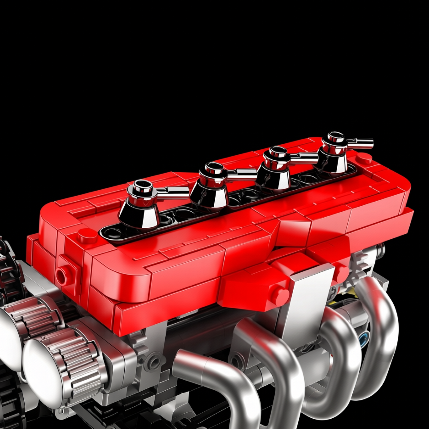 Motor 4G63T Turbo Inline-4 (811 peças)