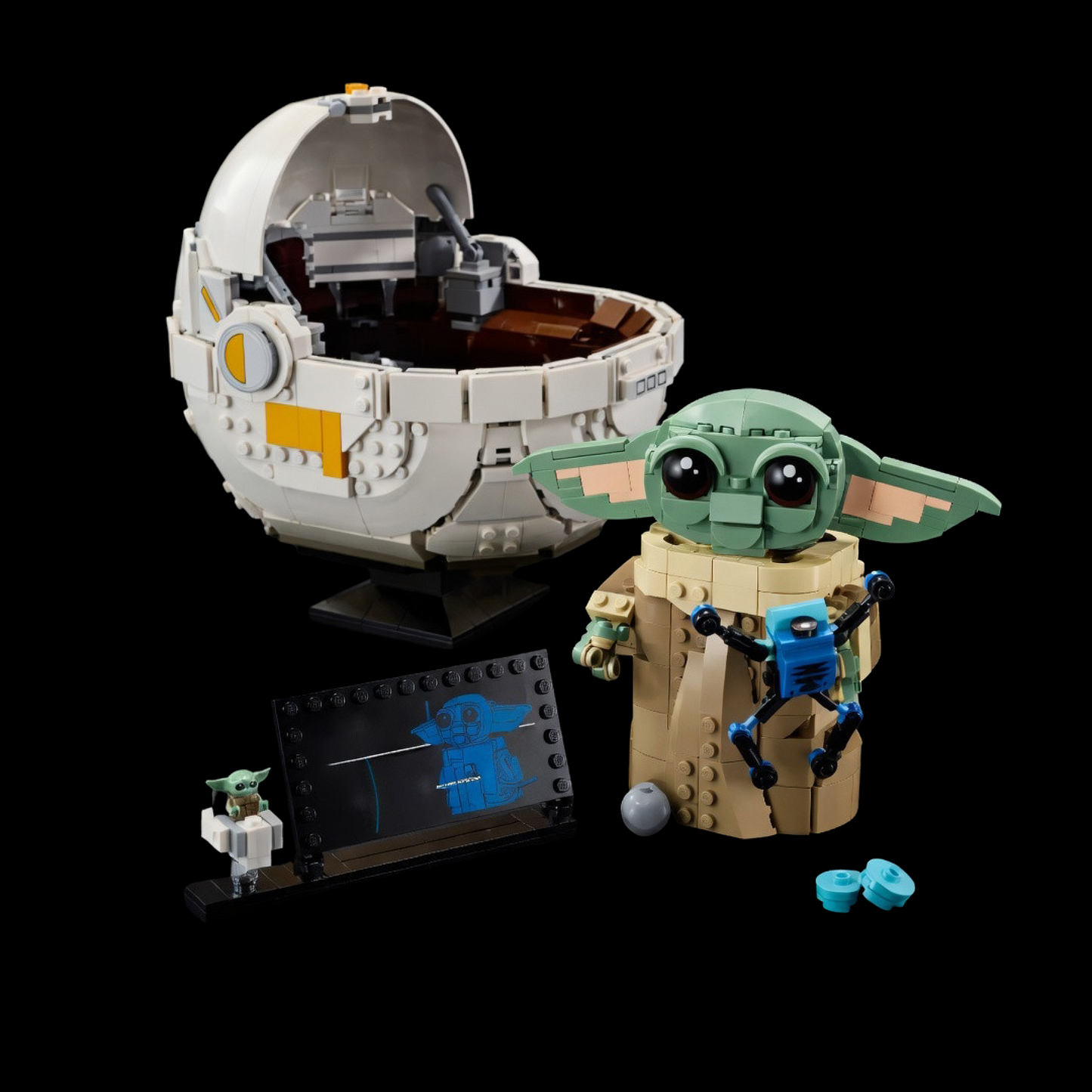 Baby Yoda no Carrinho Flutuante (1048 peças)