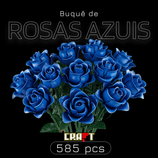 Buquê de Rosas azuis (585 peças)