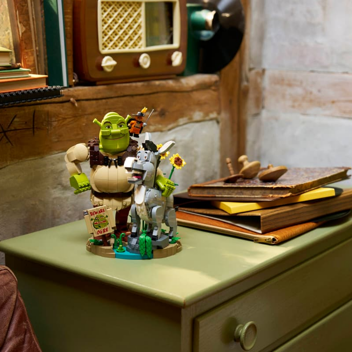Shrek, Burro e Gato de Botas (1403 peças)