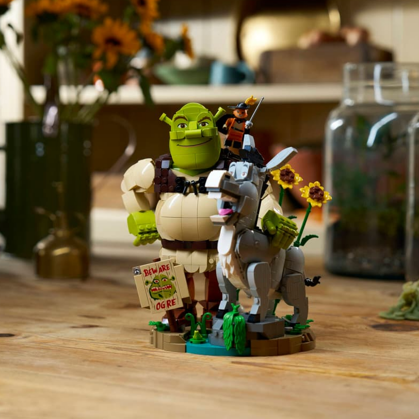 Shrek, Burro e Gato de Botas (1403 peças)
