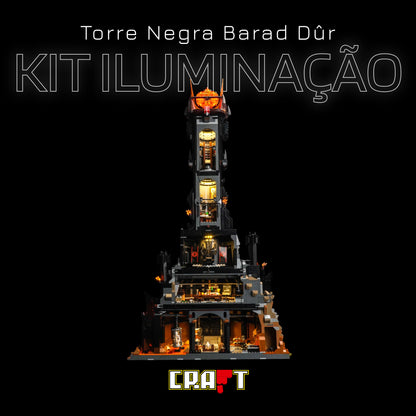Kit de Iluminação para a Torre Negra Barad - Dûr (925 peças)