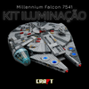 Kit de iluminação para a Millennium Falcon (7541 peças)