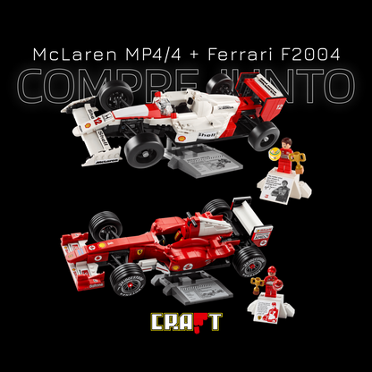 Compre Junto! Miniatura de Ferrari F2004 + McLaren MP4/4