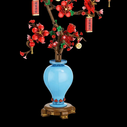 Flor de Ameixa em Vaso (547 peças)