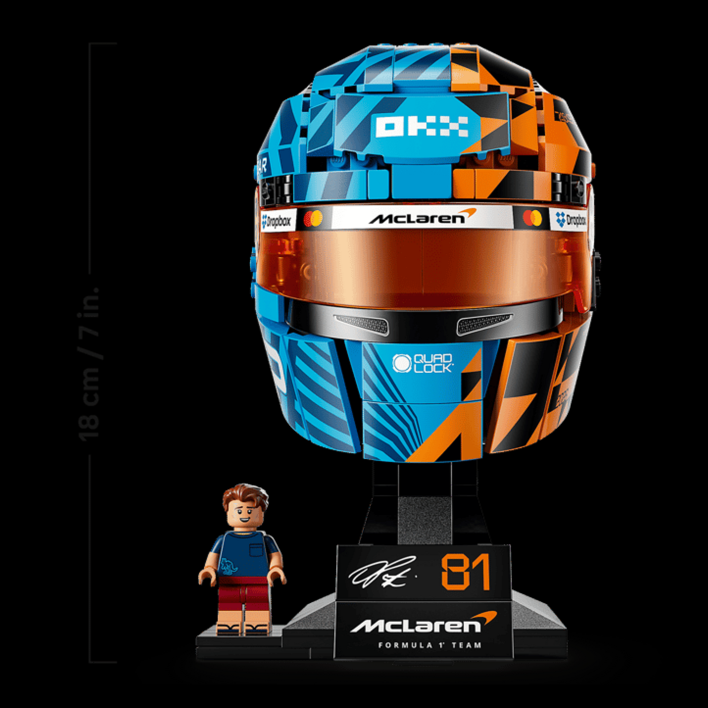Capacete McLaren Mastercard - Oscar Piastri (793 peças)