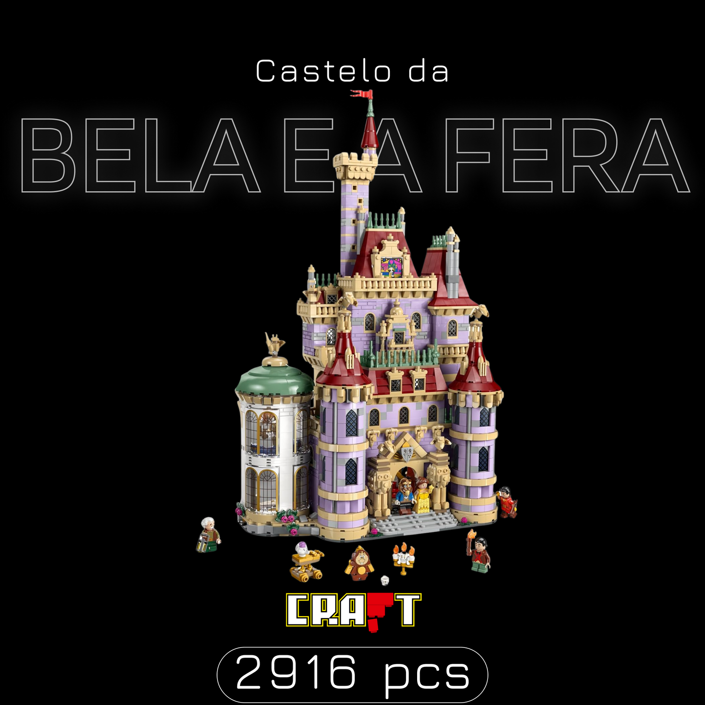 Castelo da Bela e a Fera (2916 peças)