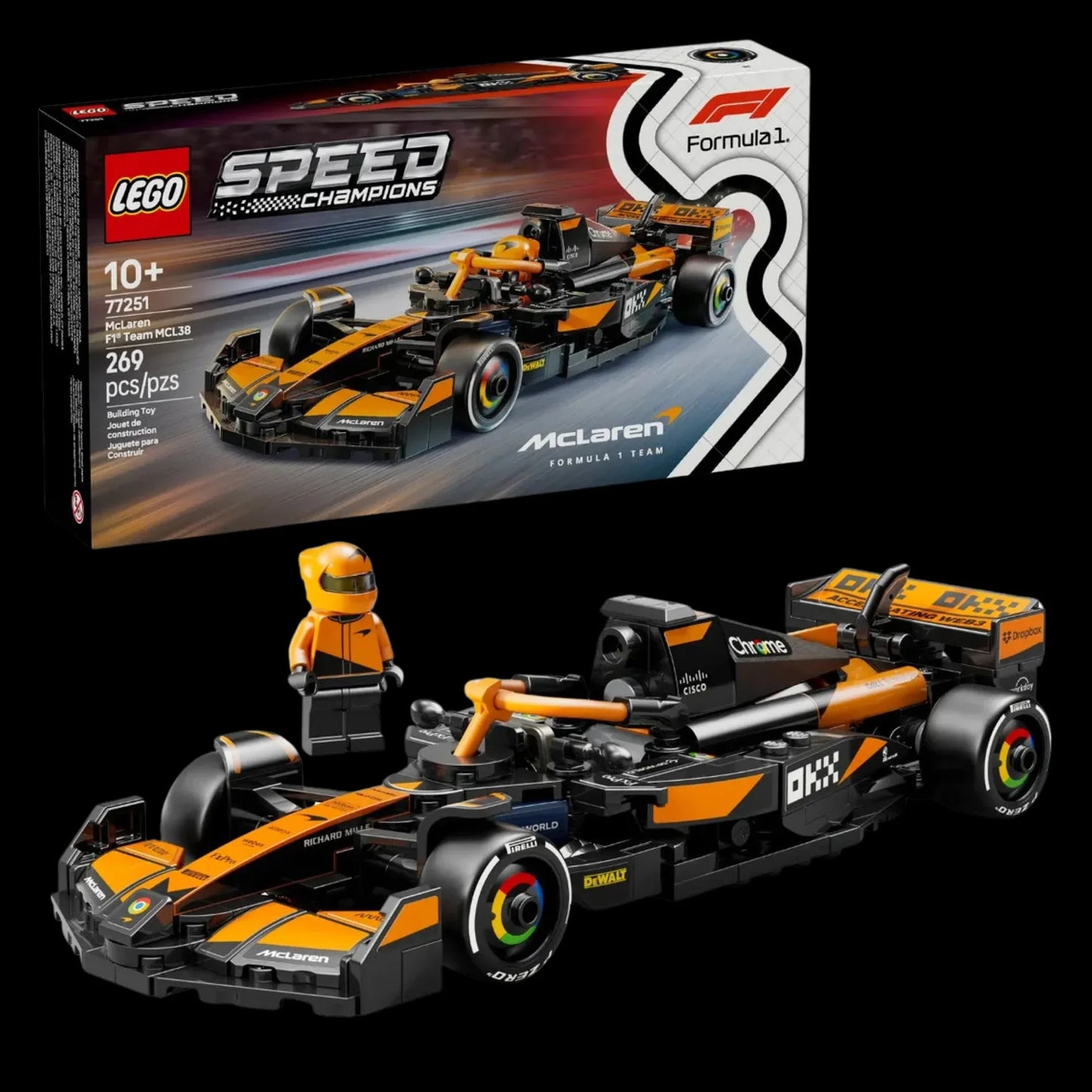 Speed Champions - Mclaren Team Mcl38 (269 peças)